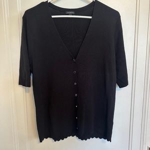 Women's TALBOTS Kelly Cardigan Sweater Black Sz. L